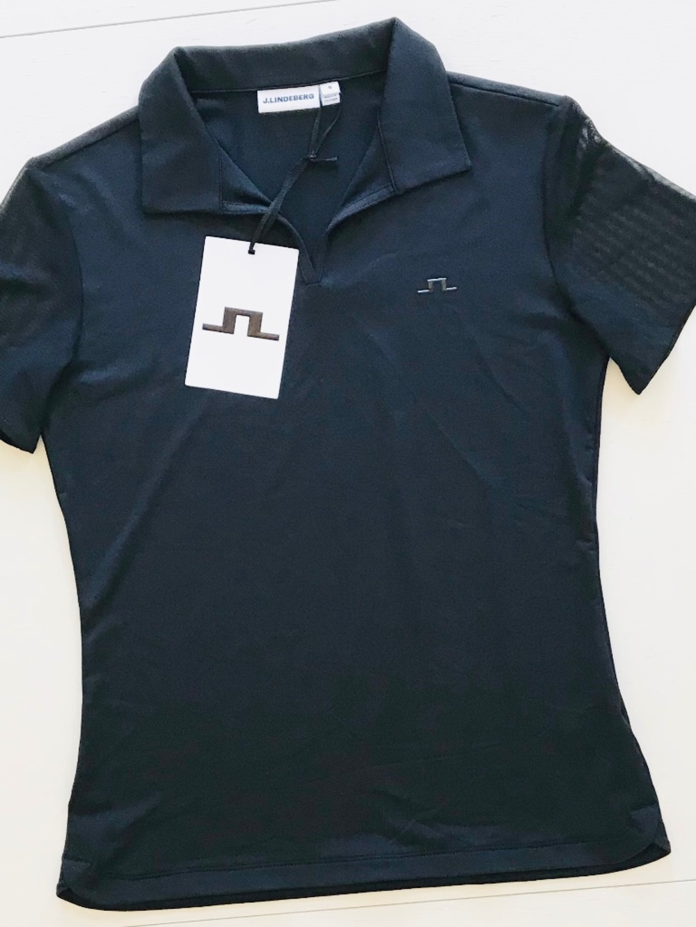 SPRING 2027 SAMPLE🔥 MESH SHORT SLEEVE BLACK JANNI POLO
